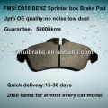 D950 OE QUALITY low metal car disc brake pads for BENZ SPRINTER BOX VAN